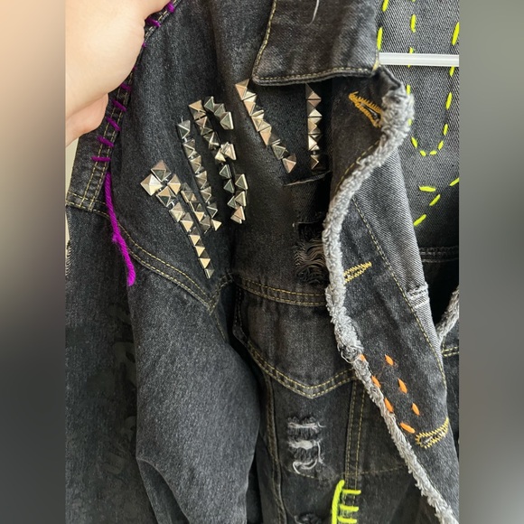 FRANKA Denim House - Oversized Jean Jacket in Black Wash - Picture 3 of 6